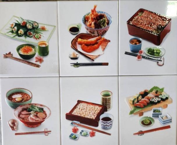 กระเบื้อง8x10 in. ซูชิ 6P